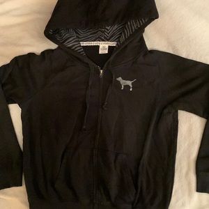 Victoria’s Secret Pink zip front hoodie size medium